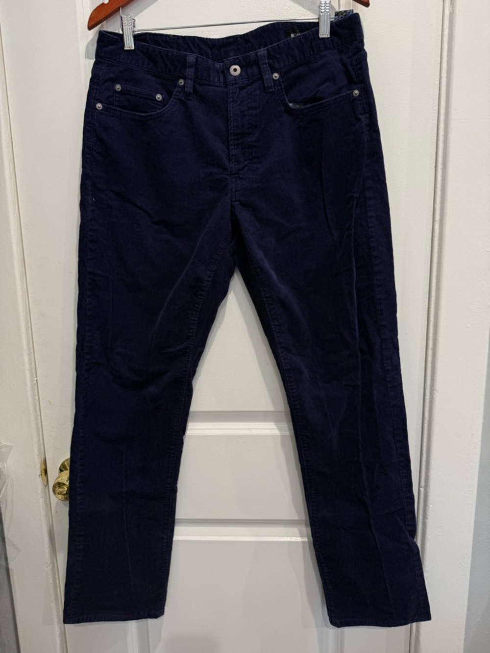 Bonobos Men's Navy Corduroy Straight Jeans